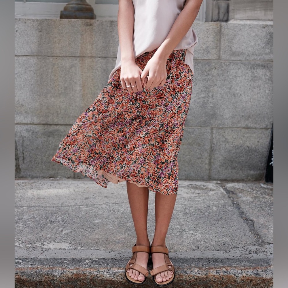 Part Two Copenhagen Floral Skirt in green